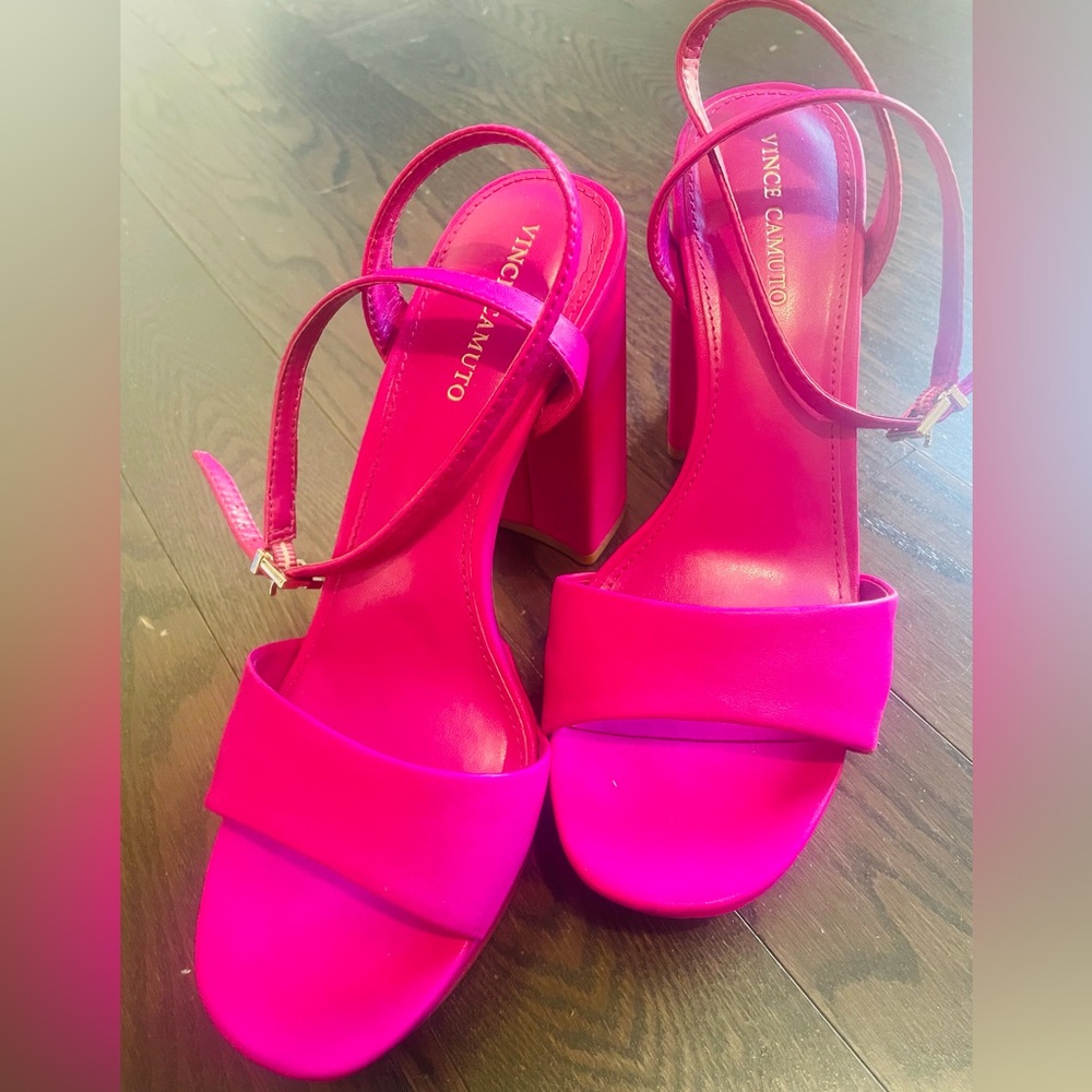 Vince Camuto Fuchsia Heeled Sandals